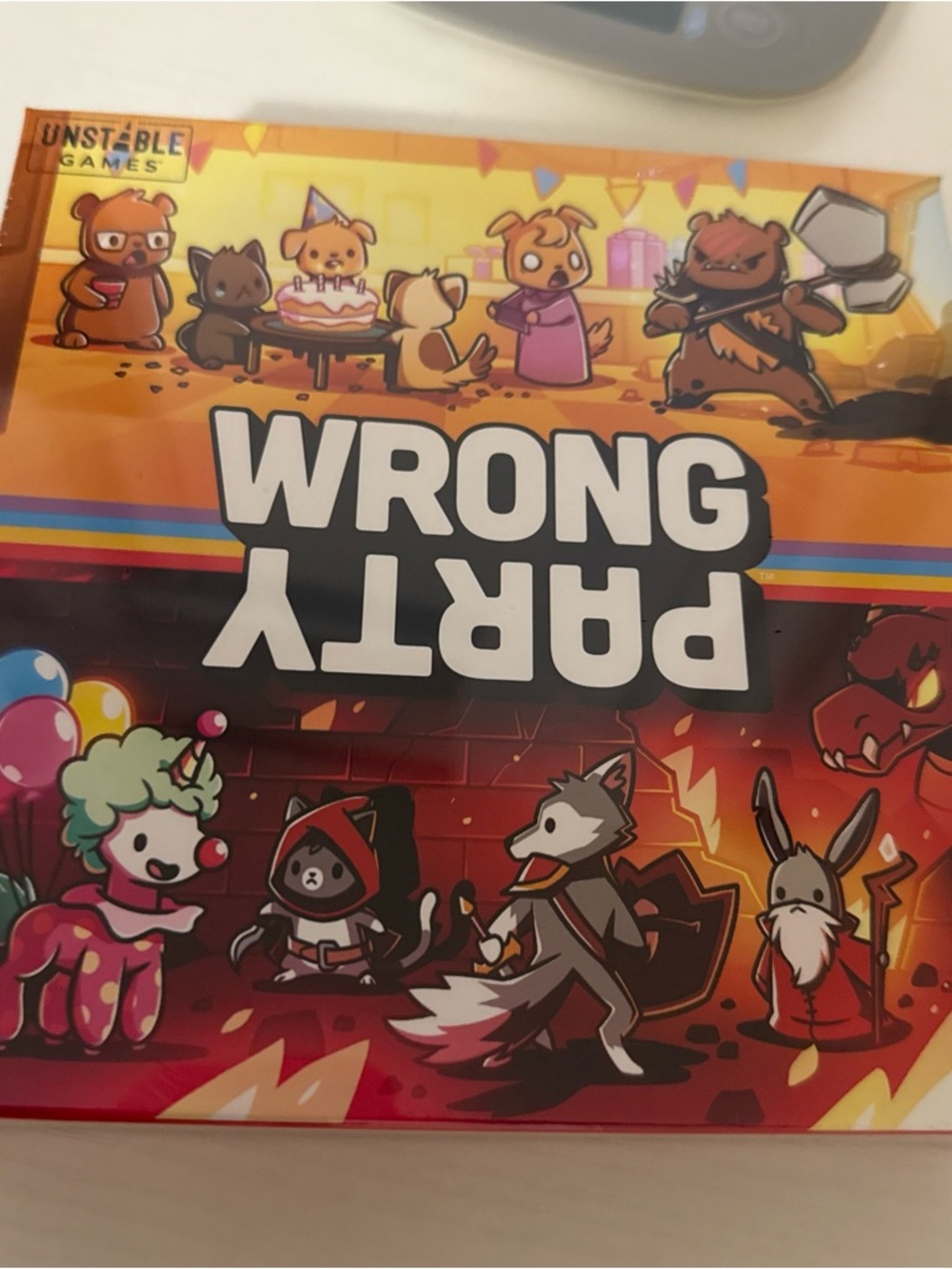 New Wrong Party Board Game - Black and Yellow Box play up to 2-5 players